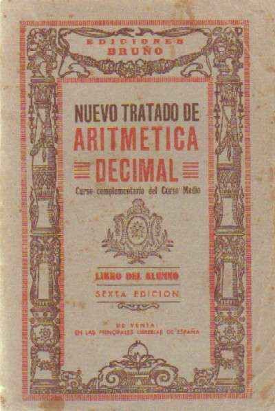 NUEVO TRATADO DE ARITMETICA DECIMAL. LIBRO DEL ALUMNO