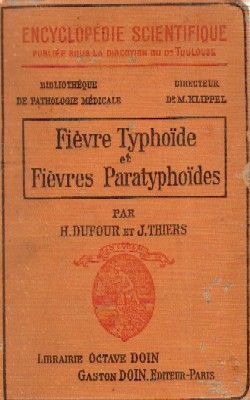 FIÉVRE TYPHOÏDE ET FIÉVRES PARATYPHOÏDES