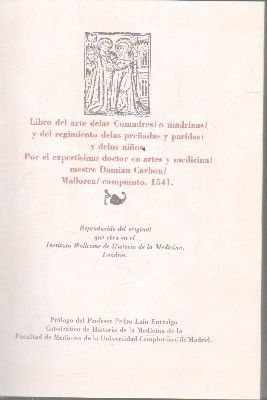 ARTE DE LAS COMADRES. 1541