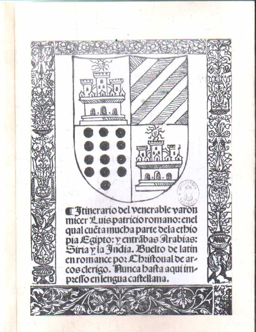 ITINERARIO DEL VENERABLE VARON MICE LUIS PATRICIO ROMANO…