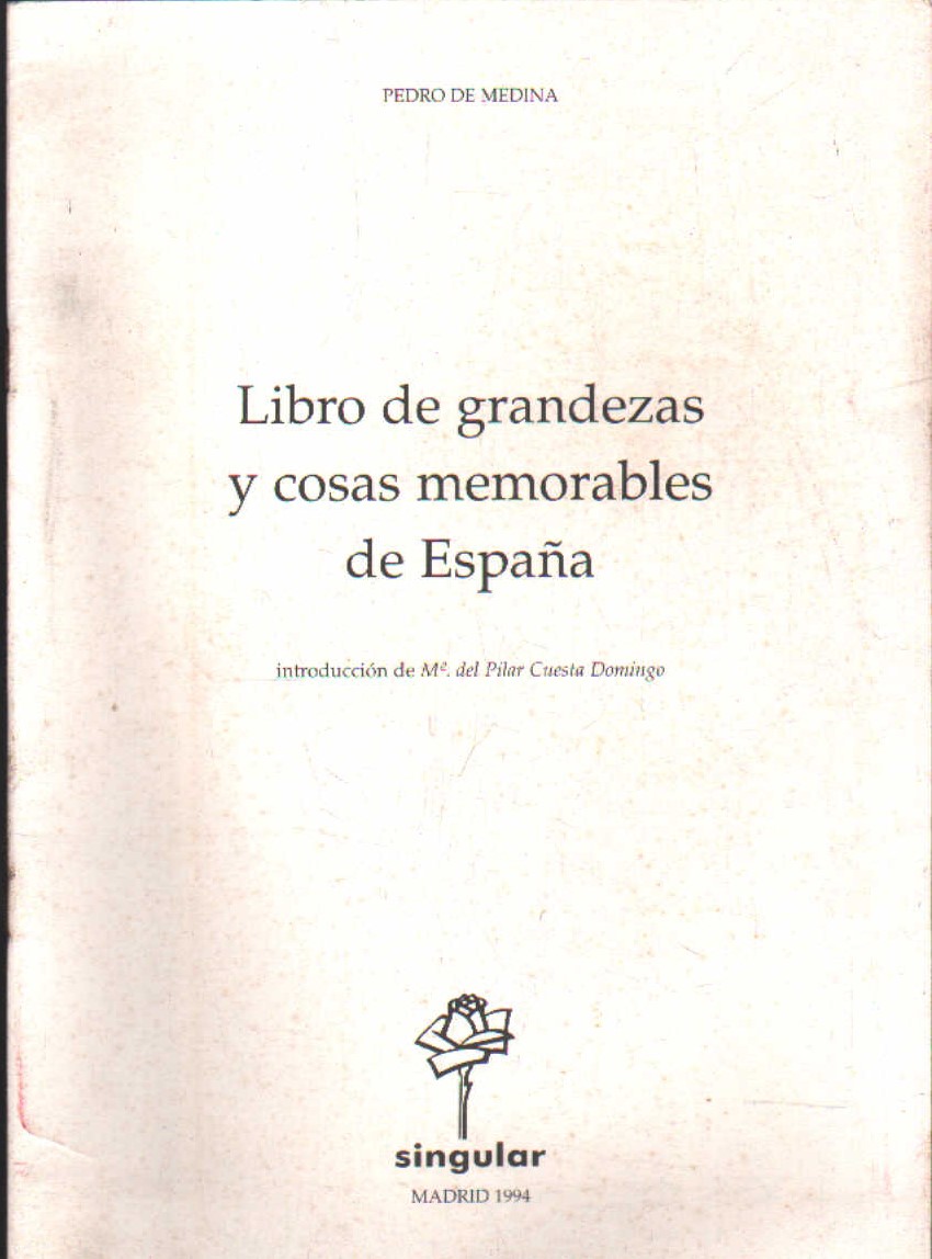 LIBRO DE GRANDEZAS Y COSAS MEMORABLES DE ESPAÑA