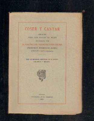 COSER Y CANTAR.
