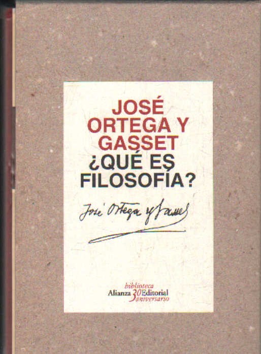 ¿QUÉ ES FILOSOFÍA?. BIBLIOTECA ALIANZA EDITORIAL 30 ANIVERSARIO