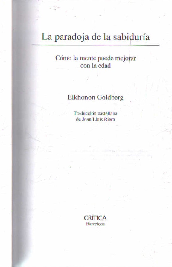 LA PARADOJA DE LA SABIDURIA