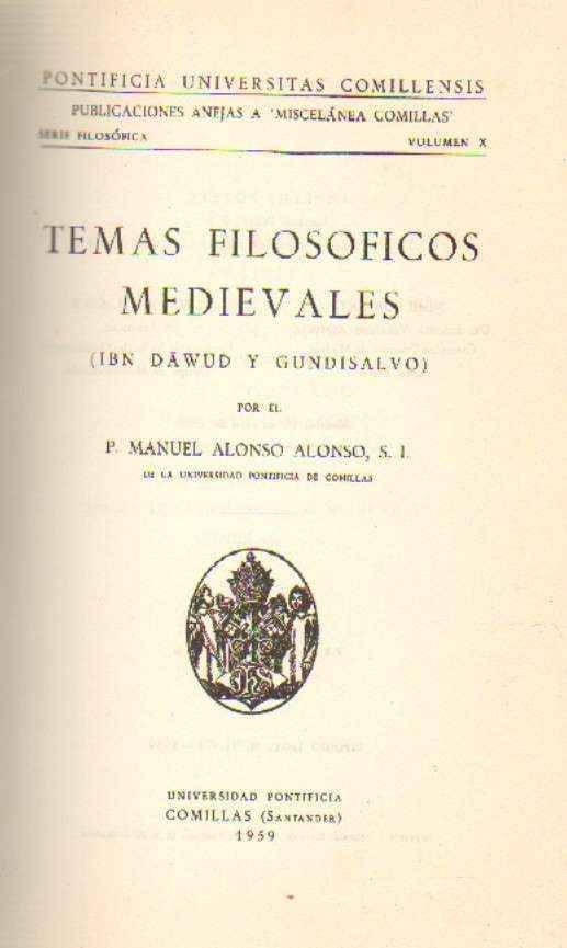 TEMAS FILOSOFICOS MEDIEVALES