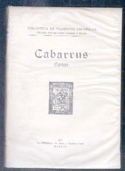 CABARRUS. CARTAS.
