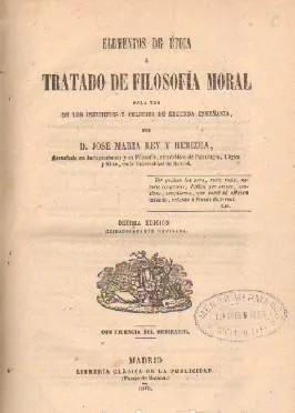 ELEMENTOS DE ETICA O TRATADO DE FILOSOFIA MORAL