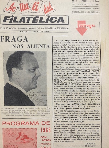 ACTUALIDAD FILATÉLICA. PUBLICACIÓN INDEPENDIENTE DE LA FILATELIA ESPAÑOLA (LEER DESCRIPCION)
