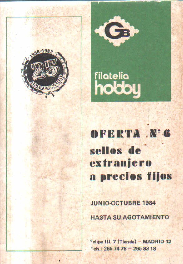 OFERTA Nº 6. JUNIO-OCTUBRE 1984.