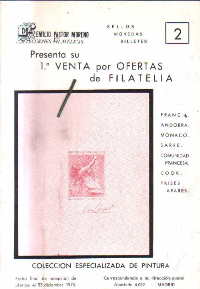 SELLOS MONEDAS Y BILLETES. Nº 2.