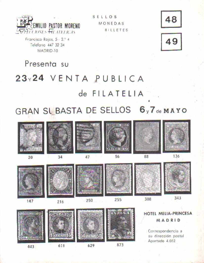 SELLOS MONEDAS Y BILLETES. 48-49
