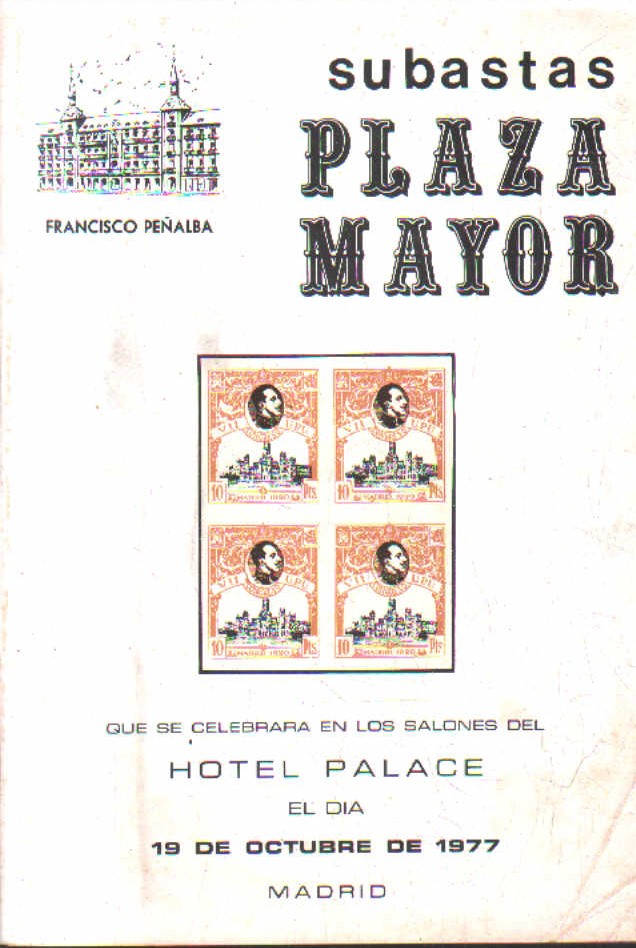 SUBASTA PLAZA MAYOR. 19 DE OCTUBRE DE 1977