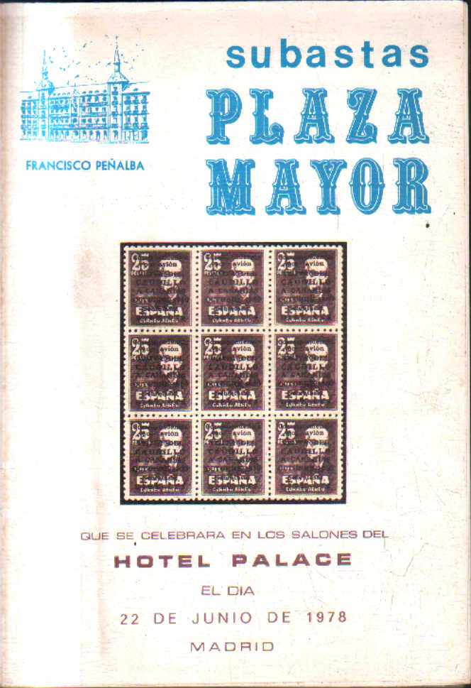 SUBASTA PLAZA MAYOR. 22 DE JUNIO DE 1978