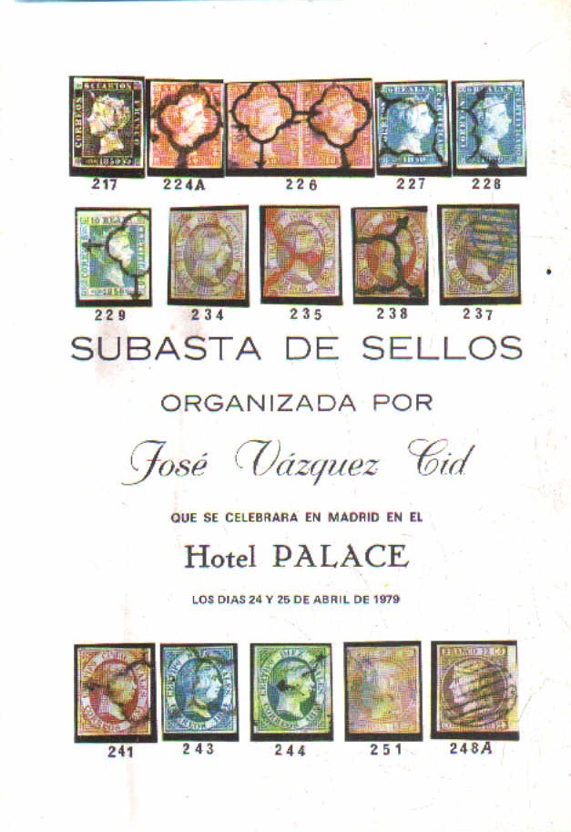 SUBASTAS DE SELLOS. LOS DIAS 24,Y 25 DE ABRIL DE 1979