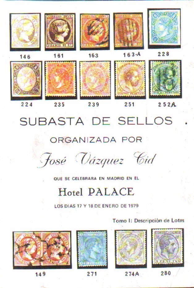 SUBASTA DE SELLOS. LOS DIAS 17 Y 18 DE ENERO 1979.