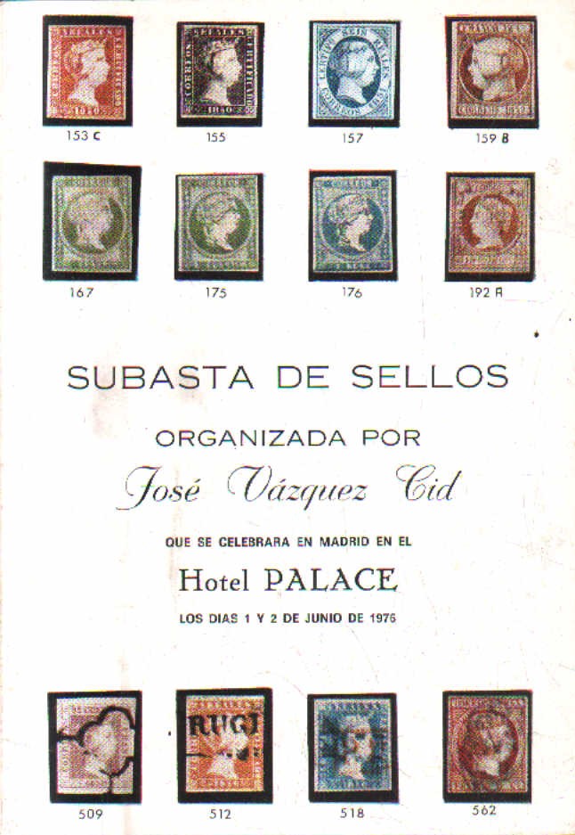 SUBASTA DE SELLOS. LOS DIAS 1 Y 2 DE JUNIO 1976.
