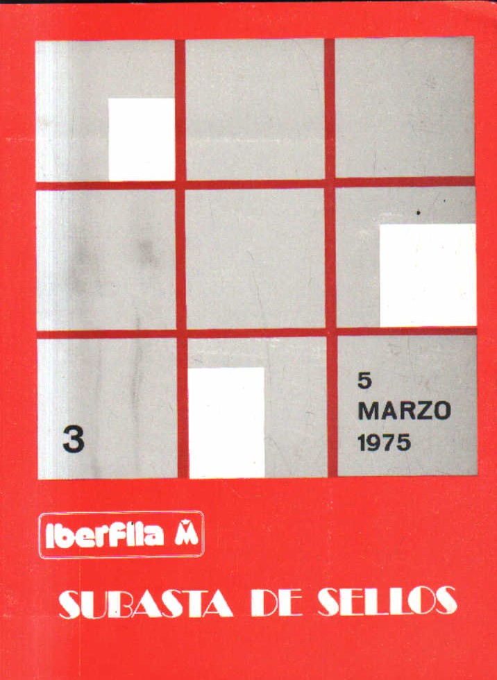 5 DE MARZO 1975. SUBASTA DE SELLOS.