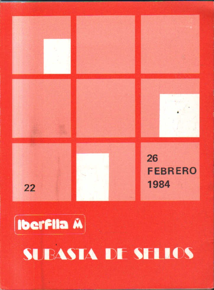 26 DE FEBRERO 1984. SUBASTA DE SELLOS.