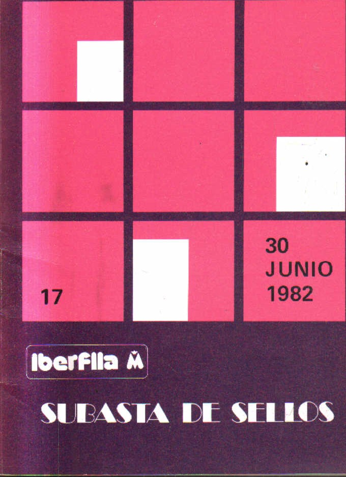30 DE JUNIO 1982. SUBASTA DE SELLOS.