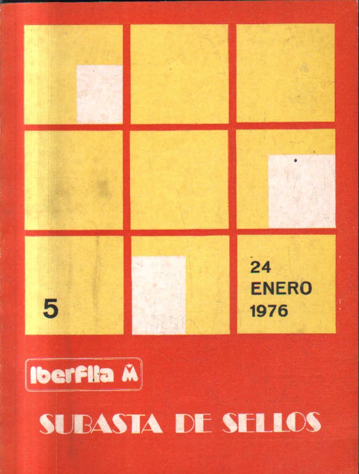 24 DE ENERO 1976. SUBASTA DE SELLOS.