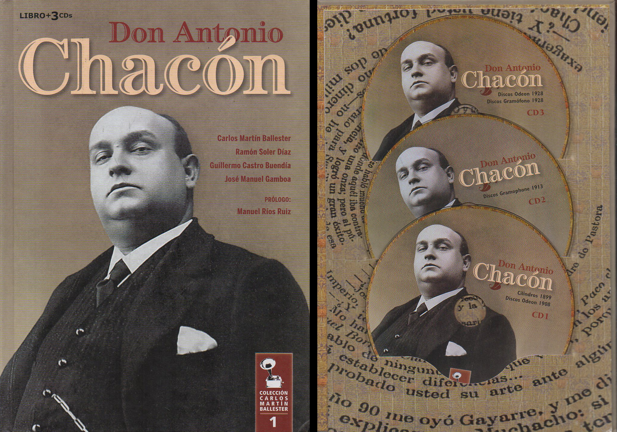 DON ANTONIO CHACON (LIBRO + 3 CD) COLECCIÓN CARLOS MARTIN BALLESTER 1