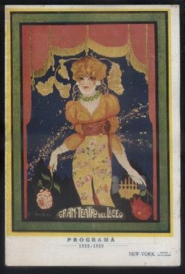 GRAN TEATRO DEL LICEO. PROGRAMA 1922-23. LA FAVORITA.