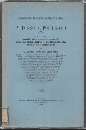 ALFONSO X, POLIGRAFO.