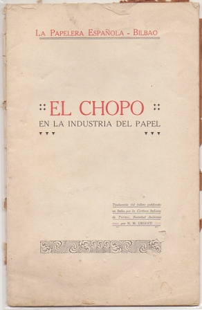 EL CHOPO EN LA INDUSTRIA DEL PAPEL.