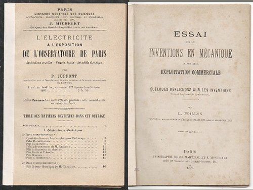 ESSAI SUR LES INVENTIONS EN MECANIQUE ET SUR LEUR EXPLOITATION COMMERCIALE