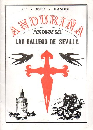 REVISTA ANDURIÑA PORTAVOZ DEL LAR GALLEGO DE SEVILLA Nº 6 MARZO 1991