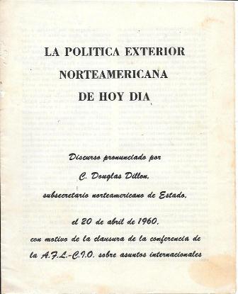 LA POLITICA EXTERIOR NORTEAMERICANA DE HOY DIA
