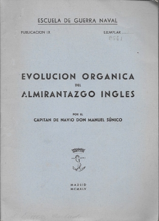 EVOLUCION ORGANICA DEL ALMIRANTAZGO INGLES