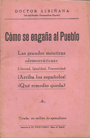 COMO SE ENGAÑA AL PUEBLO