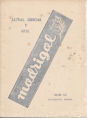 REVISTA MADRIGAL LETRAS Y ARTE NUMERO 53 AÑO 1953 PUERTO REAL