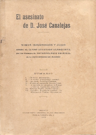 EL ASESINATO DE D. JOSE CANALEJAS