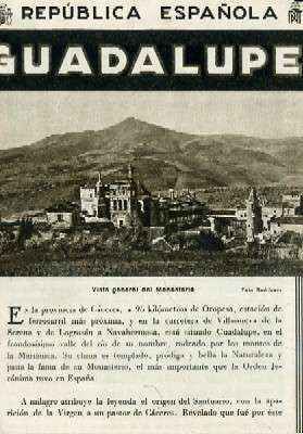 GUADALUPE. PATRONATO NACIONAL DEL TURISMO.