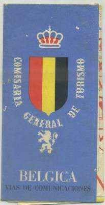 FOLLETO TURISTICO DE BELGICA. VIAS DE COMUNICACIONES