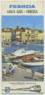FOLLETO TURISTICO FRANCIA COSTA AZUL. CORCEGA