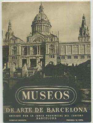FOLLETO TURISTICO MUSEOS DE ARTE DE BARCELONA
