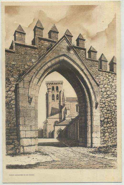 TARJETA TURISTICA DE BURGOS. MONASTERIO DE LAS HUELGAS