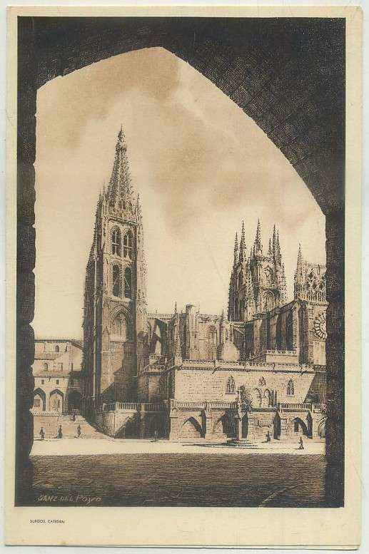 TARJETA TURISTICA DE BURGOS. CATEDRAL