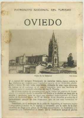FOLLETO TURISTICO DE OVIEDO. PATRONATO NACIONAL DEL TURISMO