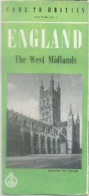 FOLLETO TURISTICO. COME TO BRITAIN. THE WEST MIDLANDS