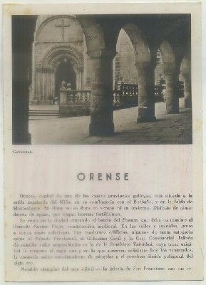 FOLLETO TURISTICO. ORENSE