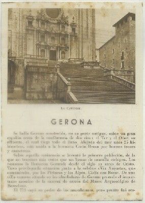 FOLLETO TURISTICO. GERONA