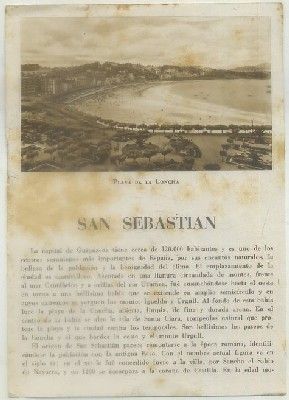 FOLLETO TURISTICO. SAN SEBASTIAN