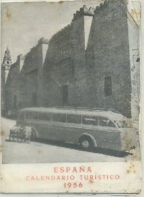 FOLLETO TURISTICO. ESPAÑA. CALENDARIO TURISTICO 1956