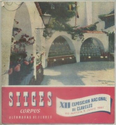 FOLLETO TURISTICO. SITGES. CORPUS. ALFOMBRA DE FLORES