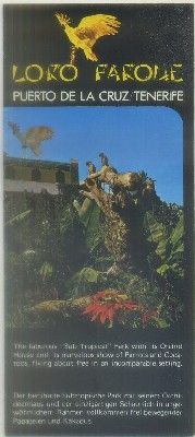 FOLLETO TURISTICO. PUERTO DE LA CRUZ TENERIFE. LORO PARQUE