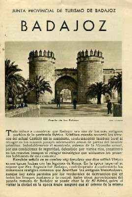 BADAJOZ. PATRONATO NACIONAL DEL TURISMO.